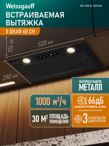 �������� ������������ ������� Weissgauff Box 1000 BL Sensor