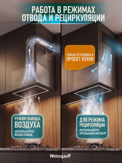 �������� ������������ ������� Weissgauff Quadra 600 Touch Black Glass