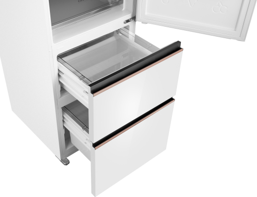 ��������������� ����������� Weissgauff WFD 420 Total NoFrost Inverter White Glass