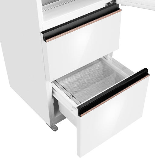 ��������������� ����������� Weissgauff WFD 420 Total NoFrost Inverter White Glass