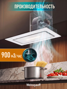 �������� ������������ ������� Weissgauff Aura 452 Touch White Glass