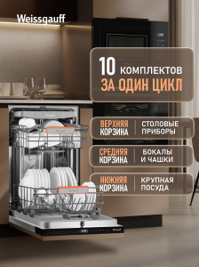 ������������ ������������� ������ � ����� �� ���� � ����-����������� Weissgauff BDW 4508 D Autoopen Infolight
