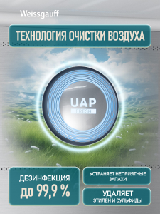 ��������������� ����������� � ���������� Weissgauff WRK 2070 D Premium Inverter Total Nofrost Grey Glass