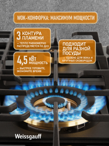 �������� ������ Weissgauff HGG 641 BV Volcano Burner Nano Glass