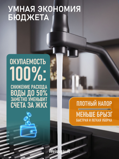 �������� ��������� Weissgauff WKF 3412 Black Pure Water