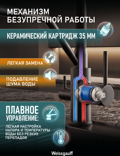 �������� ��������� Weissgauff WKF 3412 Black Pure Water