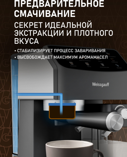 ��������� Weissgauff WCM-253 Automatic Cappuccino ColorTouch