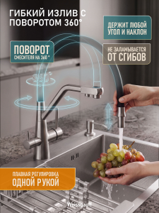 �������� ��������� Weissgauff WKF 3412 Inox Pure Water