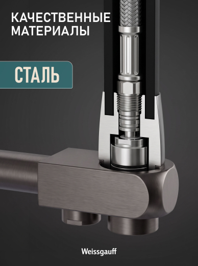 �������� ��������� Weissgauff WKF 3412 Dark Grey Pure Water