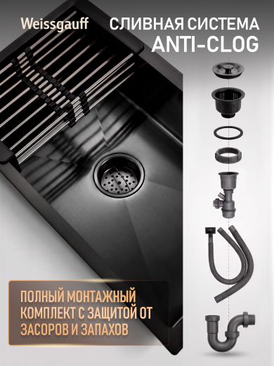 ����� ��� ����� �� ����������� ����� Weissgauff WKS 7050-2 Black Nano