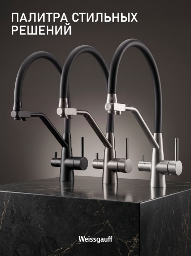 �������� ��������� Weissgauff WKF 3422 inox/black pure water