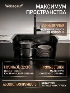 ����� ��� ����� �� ����������� ����� Weissgauff WKS 5044-2 Black Nano