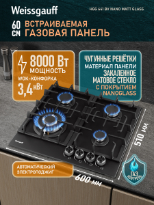 �������� ������ Weissgauff HGG 641 BV Nano Matt Glass