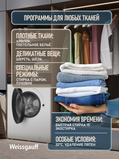 C��������� ������ � ���������� � ����� Weissgauff WM 39106 Inverter Steam