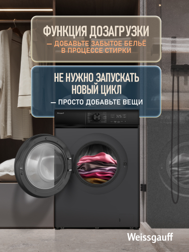 C��������� ������ � ���������� � ����� Weissgauff WM 39106 Inverter Steam Grey