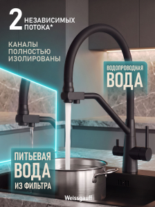 �������� ��������� Weissgauff WKF 3422 black/black pure water