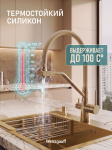 �������� ��������� Weissgauff WKF 3422 gold/beige pure water