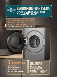 ���������� ��������� ������ Weissgauff WD 465 Airvent Compact Dark Grey