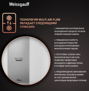   Weissgauff WRK 195 D Full NoFrost Rock Glass
