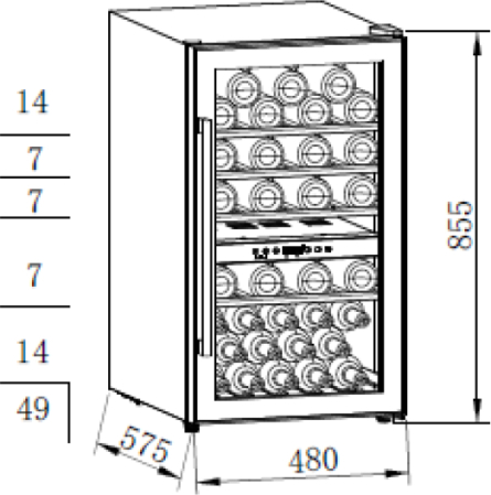   Weissgauff WWC-49 DB DualZone