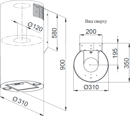    Weissgauff TUBUS 900 PB BL