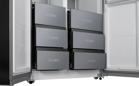     Weissgauff WSBS 590 NoFrost Inverter Premium Dark Grey Glass