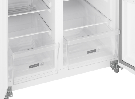     Weissgauff WSBS 500 Inverter NoFrost White Rock Glass
