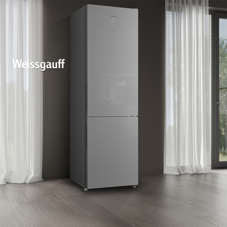     Weissgauff WRK 2000 D Full NoFrost Inverter Grey Glass