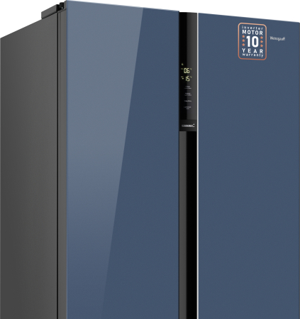     Weissgauff WSBS 600 NoFrost Inverter Blue Glass