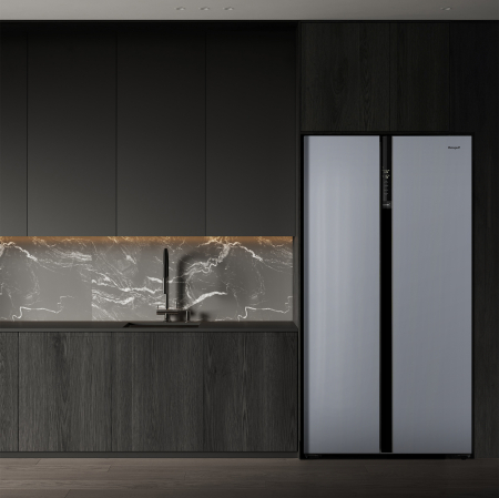     Weissgauff WSBS 600 NoFrost Inverter Dark Grey Glass