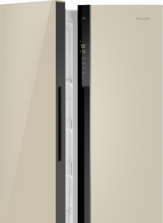    Weissgauff WSBS 500 Inverter NoFrost Beige Glass