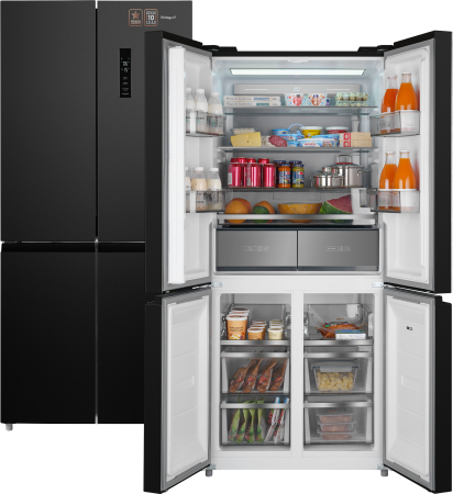     Weissgauff WCD 590 Nofrost Inverter Premium Ecofresh Dark Inox