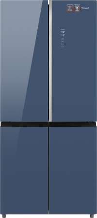     Weissgauff WCD 590 Nofrost Inverter Premium EcoFresh Blue Glass