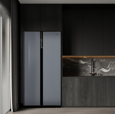    Weissgauff WSBS 600 NoFrost Inverter Dark Grey Glass