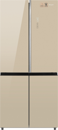     Weissgauff WCD 590 Nofrost Inverter Premium EcoFresh Gold Glass