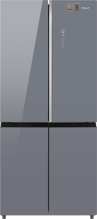     Weissgauff WCD 590 Nofrost Inverter Premium EcoFresh Dark Grey Glass