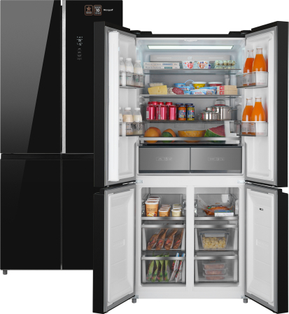 WCD 590 NoFrost Inverter Premium EcoFresh Black Glass (60594)