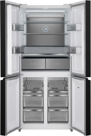     Weissgauff WCD 590 Nofrost Inverter Premium EcoFresh White Glass