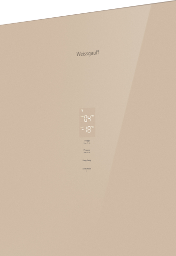 ��������������� ����������� Weissgauff WRK 195 D Full NoFrost Beige Glass