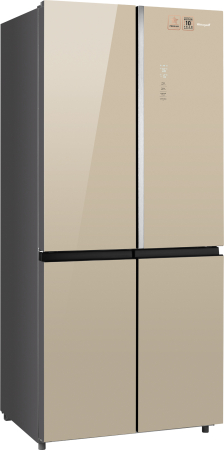     Weissgauff WCD 590 Nofrost Inverter Premium EcoFresh Gold Glass