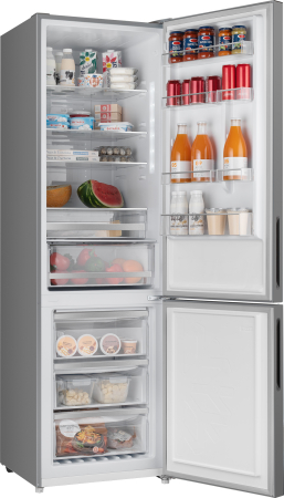     Weissgauff WRK 2000 D Full NoFrost Inverter Grey Glass