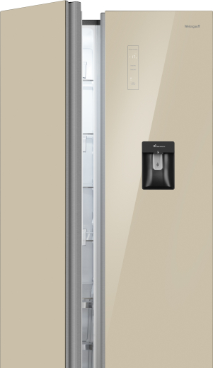 WSBS 590 Inverter NoFrost Water Dispenser Beige Glass (126257)