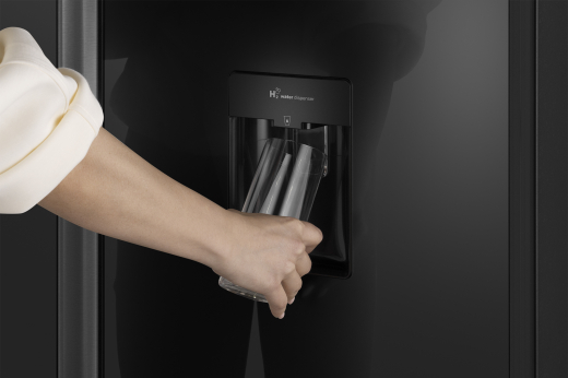 WSBS 590 Inverter NoFrost Water Dispenser Black Glass (121743)