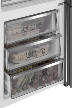   Weissgauff WRK 195 D Full NoFrost Inox Glass