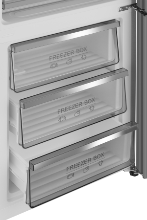   Weissgauff WRK 195 D Full NoFrost Dark Grey Glass 