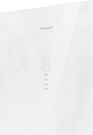   Weissgauff WRK 195 D Full NoFrost White Rock Glass