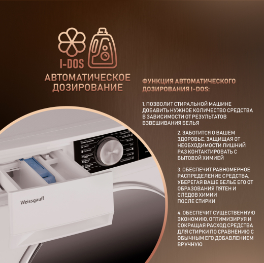���������� ������ � ����������������, ���������� � ����� Weissgauff WM 56510 Autodose DC Inverter Steam
