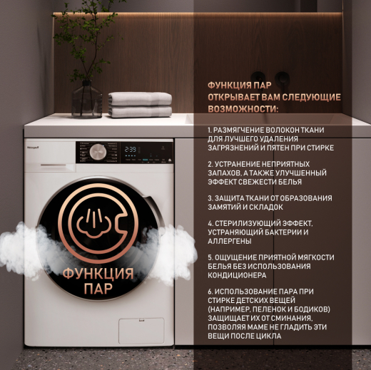 ���������� ������ � ����������������, ���������� � ����� Weissgauff WM 56510 Autodose DC Inverter Steam