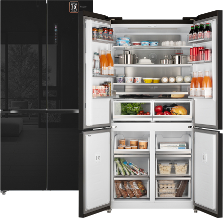    Weissgauff WCD 510 Built-in Inverter NoFrost Black Glass