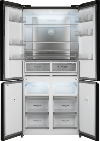     Weissgauff WCD 510 Built-in Inverter NoFrost Black Glass